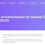 Malta Gaming Authority notice about the January 2024 cancellation of Genesis Global authorisation